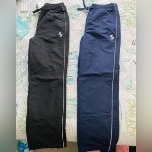 2 pair size L 10-13 Children’s Place Kids Lined Athletic Pants Black & Navy